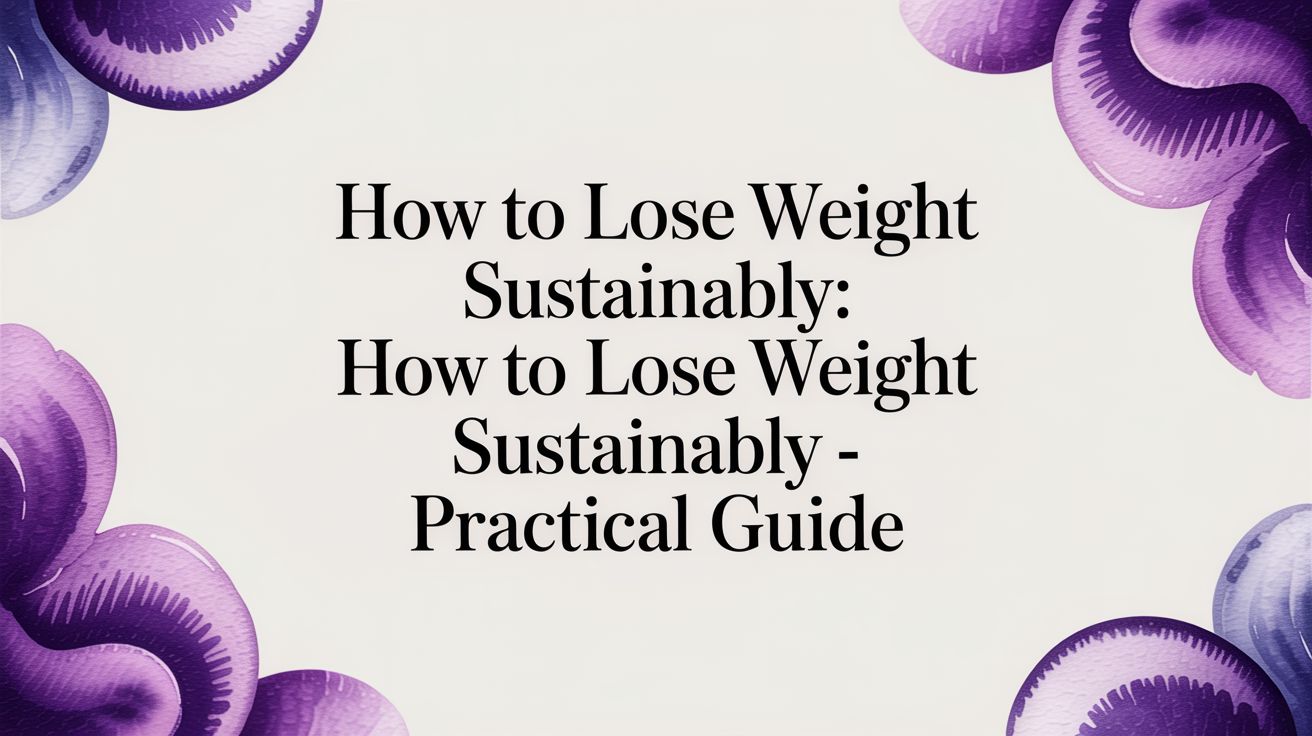 How to Lose Weight Sustainably: A Practical, Evidence-Based Guide