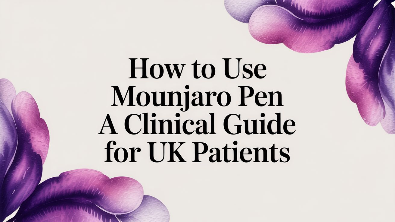 How to Use Mounjaro Pen: A Clinical Guide for UK Patients