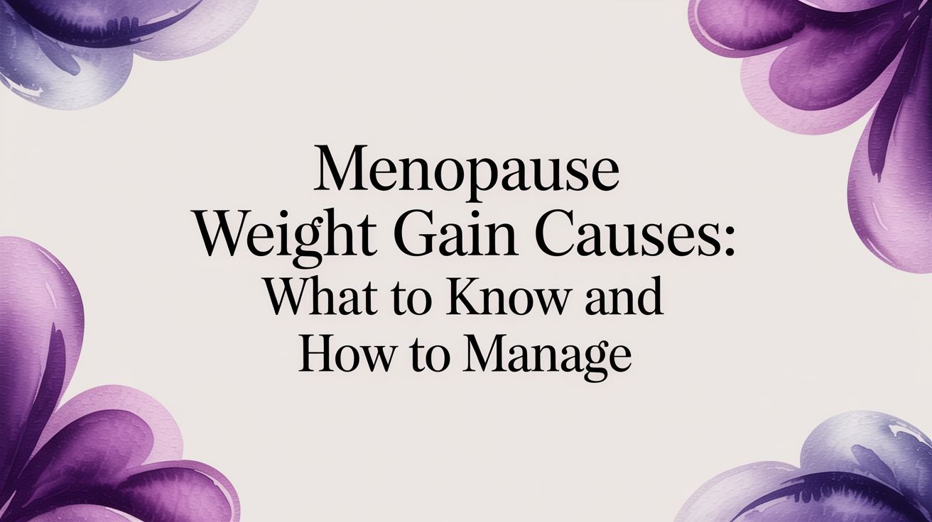 Menopause weight gain causes: What to know and how to manage